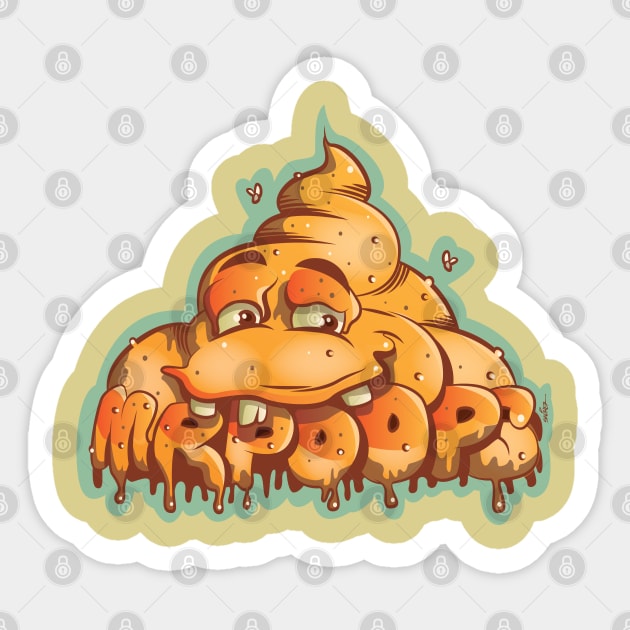 Mr. Poops Sticker by Sauher